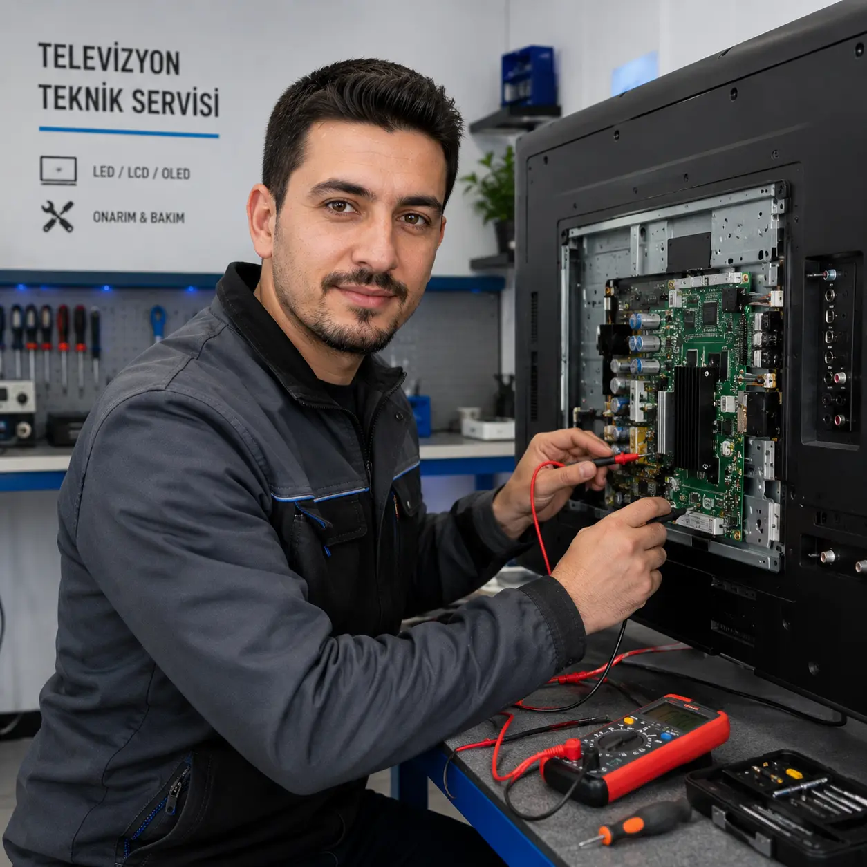 Menderes Arçelik televizyon tamiri ustası Emre Usta — Oğlananası ve Tekeli voltaj arızası uzmanı